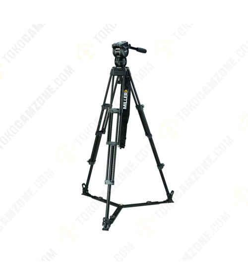 Miller CX2 Fluid Head with Toggle 75 2-Stage Alloy Tripod System (Ground-Level Spreader)